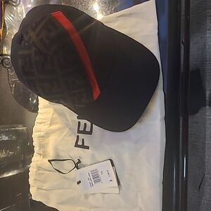 Fendi Mens FF Colorblock Baseball Hat in Excellent used condition